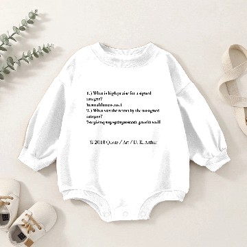 Discover ▶ Binary Math Joke Upside Down New Edition Baby Romper Sweatshirts