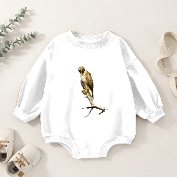 Discover Red Tailed Hawk Perch Baby Romper Sweatshirts