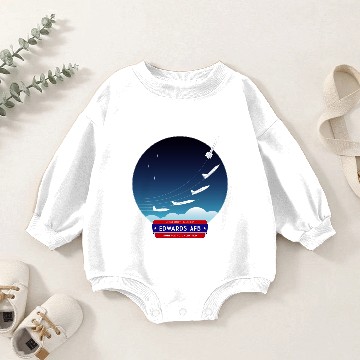 Discover Edwards Air Force Base - red/blue logo Baby Romper Sweatshirts
