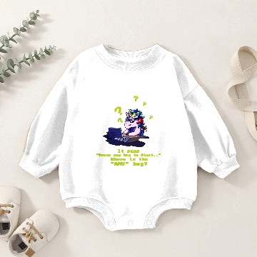 Discover Any key pun unicorn computer science Baby Romper Sweatshirts
