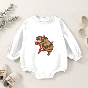 Discover California Bear Baby Romper Sweatshirts