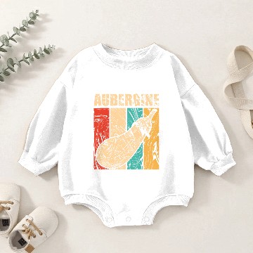 Discover Eggplant Baby Romper Sweatshirts