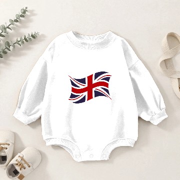 Discover England Union Jack flag Queen Baby Romper Sweatshirts