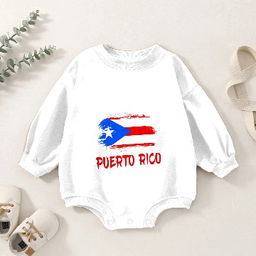Discover Team Puerto Rico / Gift Caribbean Flag Baby Romper Sweatshirts