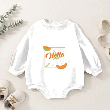 Discover Hello Summer Gift Melon Refreshing Hot Baby Romper Sweatshirts