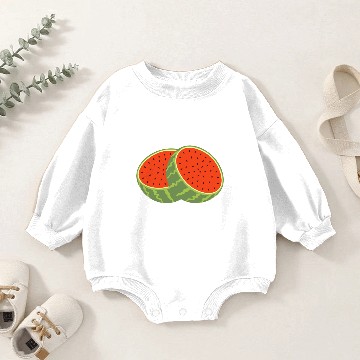 Discover melon gift delicious cores watermelon Baby Romper Sweatshirts