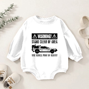Discover warning DeLorean Baby Romper Sweatshirts