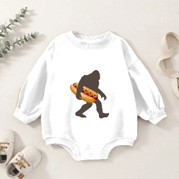 Discover Bigfoot Hotdog Baby Romper Sweatshirts
