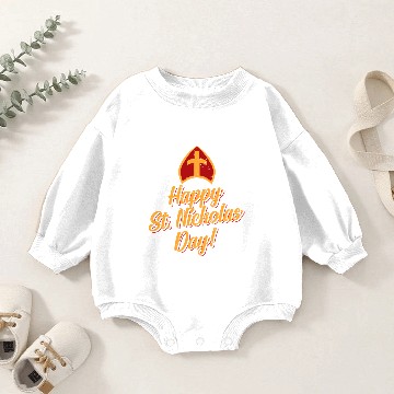 Discover Saint Nicholas Baby Romper Sweatshirts