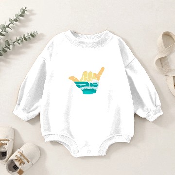 Discover Hang Loose Baby Romper Sweatshirts