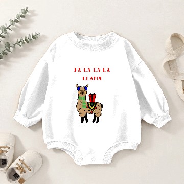 Discover Fa La la la Llama Baby Romper Sweatshirts