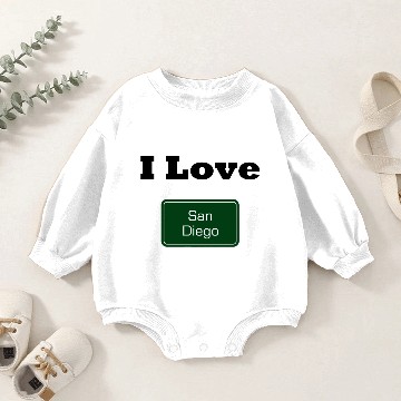 Discover Il ove San Diego Baby Romper Sweatshirts