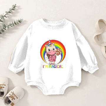 Discover Lollipop Unicorn Baby Romper Sweatshirts