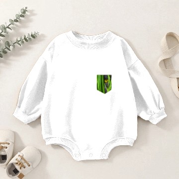Discover Cat Pocket Grass Baby Romper Sweatshirts