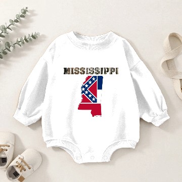 Discover Mississippi Baby Romper Sweatshirts