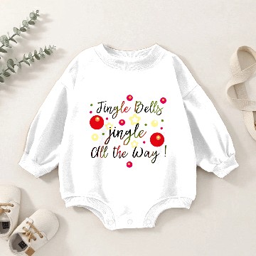 Discover Jingle Bells Baby Romper Sweatshirts