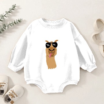 Discover Cool Alpaca Lama Baby Romper Sweatshirts