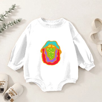 Discover Psychedelic Tongue Baby Romper Sweatshirts