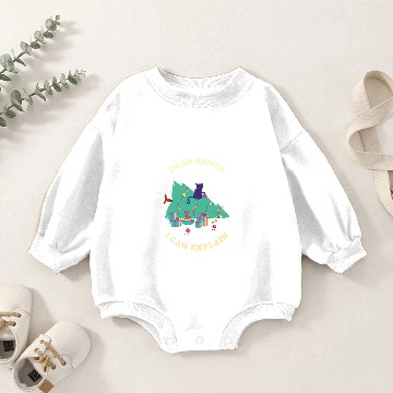Discover DEAR SANTA I CAN EXPLAIN Baby Romper Sweatshirts