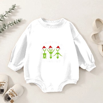 Discover Christmas workout skeleton Baby Romper Sweatshirts