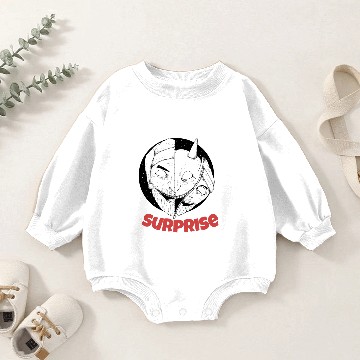 Discover Christmas Krampus Naughty Surprise Baby Romper Sweatshirts