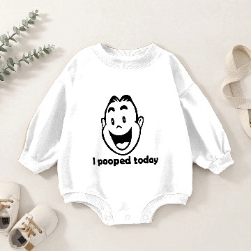 Discover I Pooped Today Baby Romper Sweatshirts