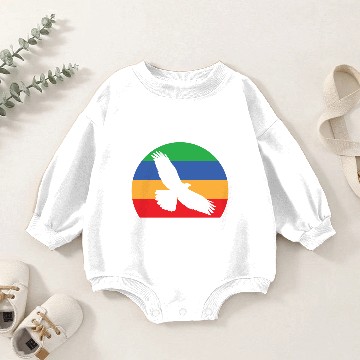Discover Hawk Beak Rodent Feather Baby Romper Sweatshirts
