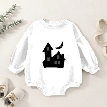 Discover Haunted House Baby Romper Sweatshirts