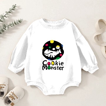 Discover Cookie Monster (b) Baby Romper Sweatshirts