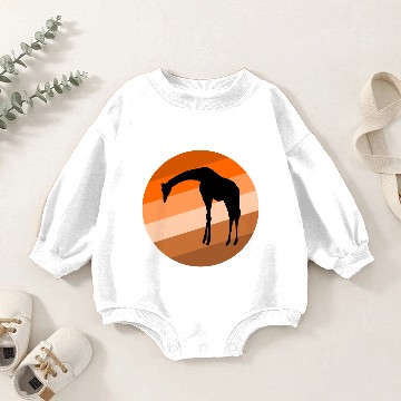 Discover Giraffe Baby Romper Sweatshirts