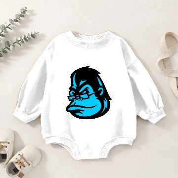 Discover king kong in the mirror Baby Romper Sweatshirts