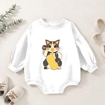 Discover Lucky Cat Baby Romper Sweatshirts