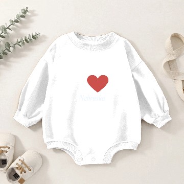 Discover I love Nebraska Baby Romper Sweatshirts