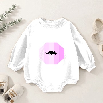 Discover triceratops Baby Romper Sweatshirts