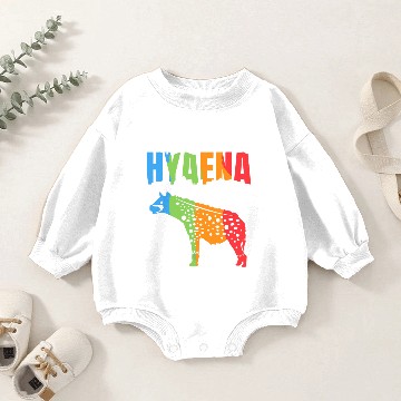 Discover Animals Hyaena Hyena Gift Baby Romper Sweatshirts