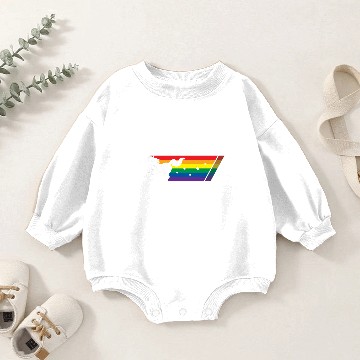 Discover Rainbow Unicorn Gallop Baby Romper Sweatshirts