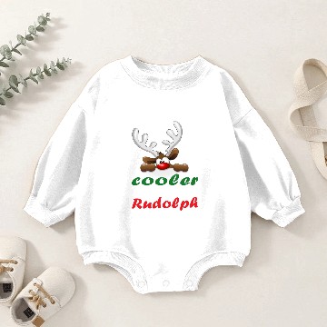 Discover Cooler then Rudolph Baby Romper Sweatshirts