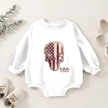 Discover OPW PUNISHER SKULL Baby Romper Sweatshirts