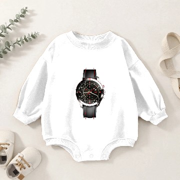Discover black leather strap Baby Romper Sweatshirts