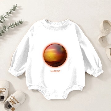 Discover Solar System Red Planet Mars Space Stars Baby Romper Sweatshirts