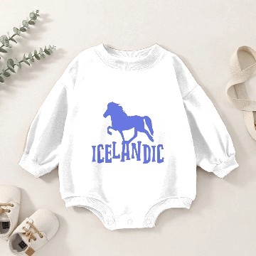 Discover Icelandic Horse: Pony Merch Baby Romper Sweatshirts