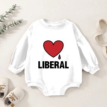Discover Bleeding Heart Liberal Baby Romper Sweatshirts
