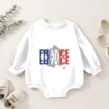 Discover France Baby Romper Sweatshirts