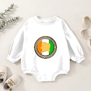 Discover Ivory Coast Flag Map Baby Romper Sweatshirts