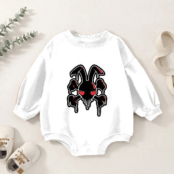 Discover Rabbit Skull Baby Romper Sweatshirts