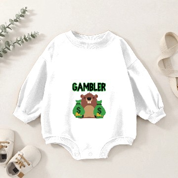 Discover Groundhog Day Gambler Baby Romper Sweatshirts