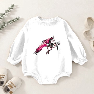 Discover Death Rides a Pink Pony Baby Romper Sweatshirts