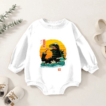 Discover monster kaiju Baby Romper Sweatshirts