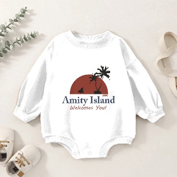 Discover Jaws Amity Island Baby Romper Sweatshirts