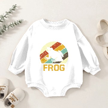 Discover Frog Slimy Toxic Mud Baby Romper Sweatshirts